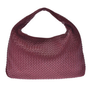 BOTTEGA VENETA Bag Intrecciato Bordeaux Purple Calfskin One Shoulder